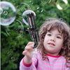 Bubble Gun- 8 Hole Automatic Gatling Bubble Gun Blower Maker, with 3 Batteries and Bubble Water(Assorted Color)