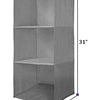 Hanging Wardrobe Organizer- 3 Shelves Non-Woven Fabric Hanging Storage Wardrobe Organizer