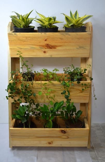 3-Tier Wooden Plant Stand - Perfect for Your Balcony Garden!