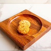 Handcrafted 7" Square Wooden Plater-Rustic Serving dish