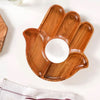 "Hand Shapped Acacia Wood  Serving platter with Dip Bowl- Perfect for Entertaining"