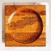 Handcrafted 7" Square Wooden Plater-Rustic Serving dish