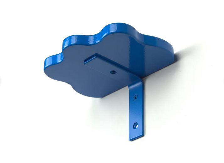 "Blue Wavy Floating Shelf- Quirky Wall Decor for Modern Homes" ( 7" D X 12" L )