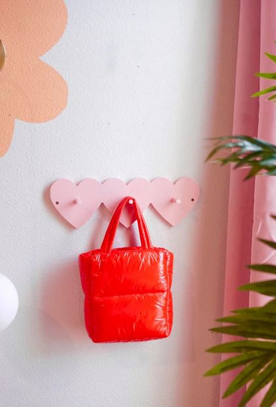 Cute & Functional -Wooden Heart Wall Hook Organizer